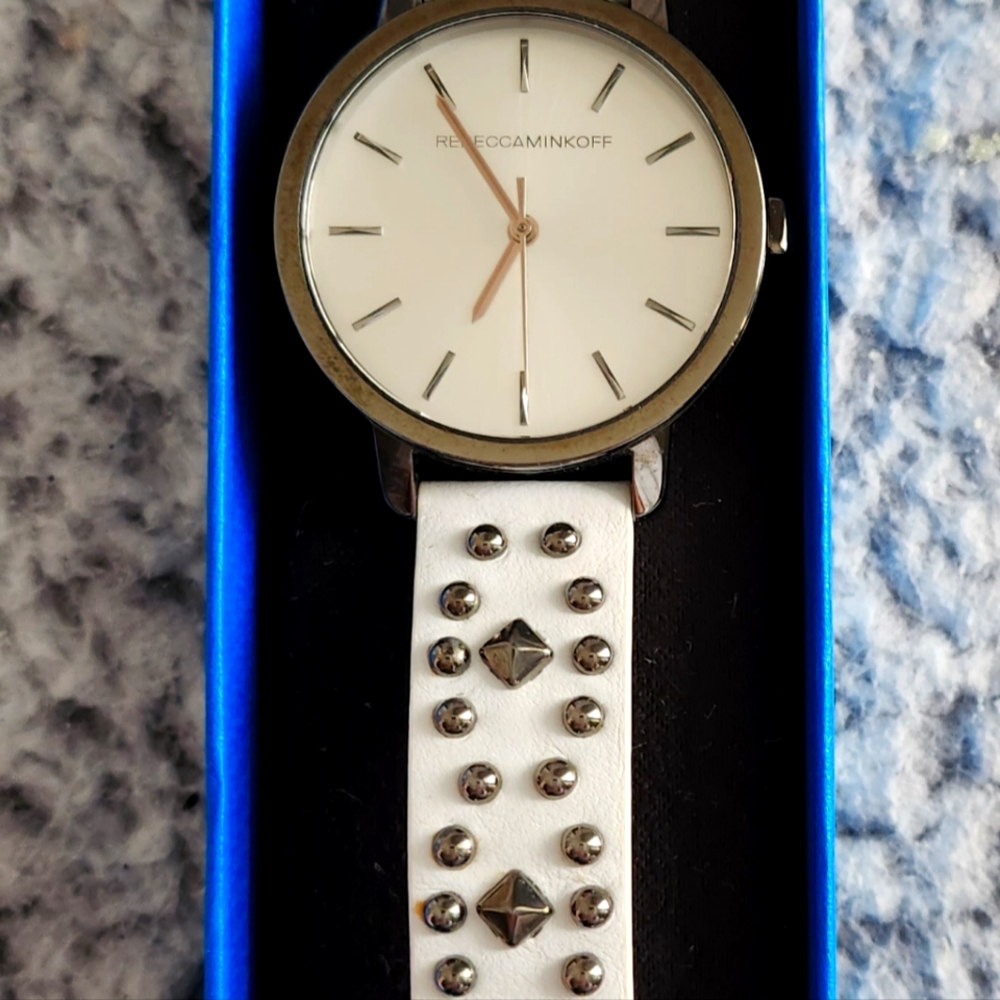 Rebecca Minkoff Genuine Leather Watch for Women
